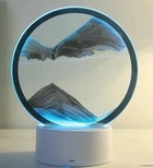 Нічник 3D хиткі піски з Led підсвічуванням 7 режимів Gray пісок