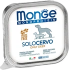 Влажный корм для собак Monge Dog Solo 100% с олениной