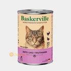 Вологий корм для кішок Baskerville Качка та індик 400 г