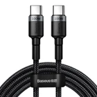 Кабель Baseus Cafule Flash Charging Data Line Cable Type-C to Type-C PD 2.0 QC 3.0 100W 20V 5A 2м (CATKLF-ALG1) Black/Grey