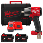 Гайковерт аккумуляторный бесщеточный MILWAUKEE 1/2" (881 Нм) M18 FMTIW2F12-502X, с фрикционным кольцом, (+ заряд.устройство, 2