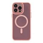 Чохол TPU+PC Magnetic Matte Camera Lens with Magsafe для iPhone 15 Pro Pink