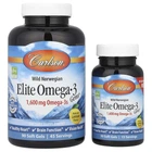 Риб'ячий жир з Oмега-3 Carlson (Elite omega-3) 1600 мг 90+30 капсул зі смаком лимона (CAR-01714)
