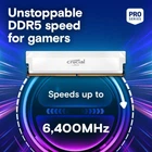 Оперативная память Crucial 32 GB (2x16GB) DDR5 6000 MHz Pro Overclocking White (CP2K16G60C36U5W)