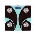 Фитнес-весы напольные Sokany SK-19029B бирюзовый Bluetooth диагностические из закаленного стекла (107-80-SK-19029GR)