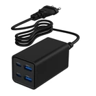 Зарядний пристрій Gembird 2xUSB-C PD65W + 2xUSB QC3.0 30W black (TA-UC-2A2C-PD65-01-BK)