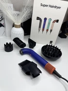 Профессиональный фен для волос HD18 Supersonic r Pro Hair Dryer Curly+Coily Vinca Blue/Topaz Синий
