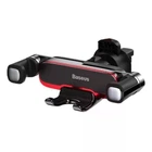 Автодержатель в авто для мобильных на дефлектор Mr Hui Gravity Car Mount Black, Baseus (SUYL-HU01)