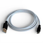 Кабель Hoco X21 силиконовый USB to Type-C 3A/60W 100см - White/Black
