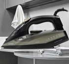 Паровой утюг Rotex 2400 Вт с нанокерамической подошвой, паровым ударом 135 г/мин и резервуаром 380 мл, Черный (О4)