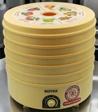 Сушарка Rotex для швидкого сушіння фруктів та овочів, 20 л, 520 Вт, електросушка Бежевий (O26)