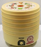Сушилка Rotex для быстрой сушки фруктов и овощей, 6 ярусов, Бежевый (O66)