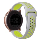 Ремінець Nikes для Samsung Gear S3 22mm Сіро-Салатовий