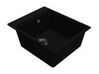 Кухонная мойка LAGOON 420 black shine Miraggio