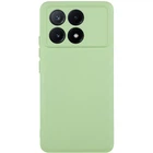 Чехол TPU GETMAN Liquid Silk Full Camera для Xiaomi Poco X6 Pro Зеленый / Pistachio