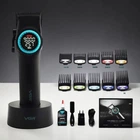 Профессиональная машинка для стрижки VGR V-001 Аккумуляторная машинка для стрижки 10 насадок
