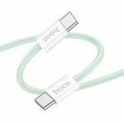 Зарядний кабель Hoco X104 Source Type-C to Type-C 60W 1m Green