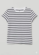 Футболка H&M 98/104 Белый 1022628_чер.полоска