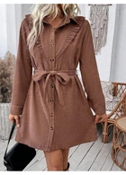 Сукня SHEIN S Коричневий sz2410087668995144