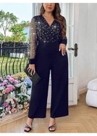 Комбінезон SHEIN XL Темно-синій sz2402295599935584