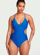 Купальник суцільний жіночий Victoria's Secret XXL Синій