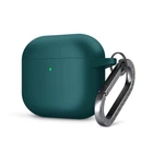 Силиконовый чехол для наушников Apple AirPods 3, Hang Case, зеленый, ультратонкий защитный кейс толщиной 2 мм, защита от царапин, пыли и ударов, компактный, с карабином для крепления, ArmorStandart (ARM60309)