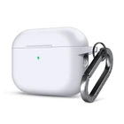 Силиконовый чехол для наушников Apple AirPods Pro 2 2022, Hang Case, белый, ультратонкий защитный кейс толщиной 2 мм, защита от царапин, пыли и ударов, компактный, с карабином для крепления, ArmorStandart (ARM68586)