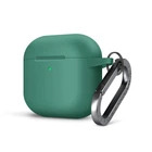 Силиконовый чехол для наушников Apple AirPods 4, Hang Case, зеленый, ультратонкий защитный кейс толщиной 2 мм, защита от царапин, пыли и ударов, компактный, с карабином для крепления, ArmorStandart (ARM81289)
