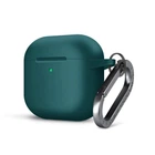 Силиконовый чехол для наушников Apple AirPods 4, Hang Case, зеленый, ультратонкий защитный кейс толщиной 2 мм, защита от царапин, пыли и ударов, компактный, с карабином для крепления, ArmorStandart (ARM81280)