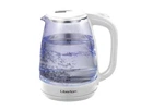 Електрочайник Liberton LEK-6807 White, 1500W, 1.8 л, скло+пластик, дисковий, індикатор рівня води, захист від перегріву, відключення за відсутності води