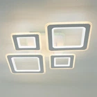 Керована світлодіодна люстра ESLLSE OVAL RGB 110 Вт 5S 520x520x90 мм Біла
