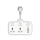 Сітковий Підовжувач LDNIO SC2413 2 universal ports/1PD/1QC/2 auto ID Колір Білий