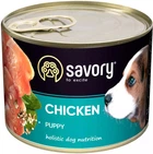 Вологий корм Savory для цуценят з куркою