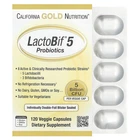 Біодобавка California Gold Nutrition Пробіотики (LactoBif Probiotics) 5 млрд КУО 120 капсул CGN02522