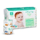 Детские подгузники Offspring Meow The Cat, размер S (3-6 кг), 48 шт Детские одноразовые подгузники с мгновенным поглощением и защитой от протечки Памперсы для детей