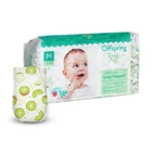 Дитячі підгузки Offspring Hairykiwi, розмір M (6-10 кг), 42 шт Дитячі одноразові підгузники з миттєвим поглинанням та сухістю до 12 годин Памперси для дітей