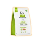 Корм для собак средних пород Brit Care Dog Sustainable Adult Medium Breed с курицей и насекомыми