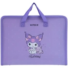 Папка-портфель Kite на блискавці з тканинними ручками Kuromi HK24-202