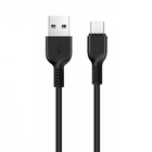 Кабель HOCO X13 USB to Type-C 3A, 1m, PVC, PVC connectors, чорний