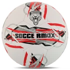 Мяч футбольный профессиональный №5 SOCCERMAX FB-4165 (PU, белый-красный)