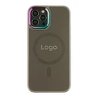 Чохол AG-Glass Chrome Camera with Magsafe для iPhone 12 Pro Max Grey