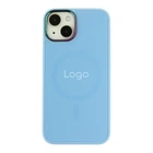 Противоударный Чехол AG-Glass Chrome Camera with Magsafe для iPhone 14 Blue