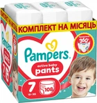 Подгузники-трусики Pampers Active Baby Pants Размер 7 (15+ кг) 108 шт (8006530305747)