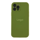 Чохол Silicone Case Full Size with Frame для iPhone 12 Pro 45.Army Green