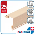 Планка сайдинга ПВХ FaSiding наружный угол Standard/BlockHouse Миндаль 3.05 м