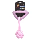 Іграшки для собак AnimAll GrizZzly Baby АнімАлл Грізлі Бейбі Іграшка для собак Акула з канатом, 15,8х10,2х2,8 см, рожева лаванда (176533)