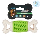 Іграшки для собак AnimAll GrizZzly АнімАлл Грізлі Іграшка для собак кісточка-зубочистка, 14,2х5,7х4,7 см, зелена/біла (149162)