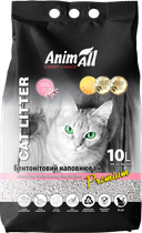Наполнитель для кошачьего туалета AnimAll Бентонитовый комкующий с ароматом детской пудры 8.6 кг (10 л) Белый (4820224500591)