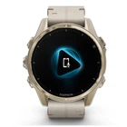 Смарт-годинник Garmin fenix 8 43mm, AMOLED, Saph, SftGldSS/FogGryLeatherBnd, Excl, GPS (010-02903-40)