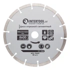 Диск отрезной сегментный алмазный 180мм, 16-18% INTERTOOL CT-1004